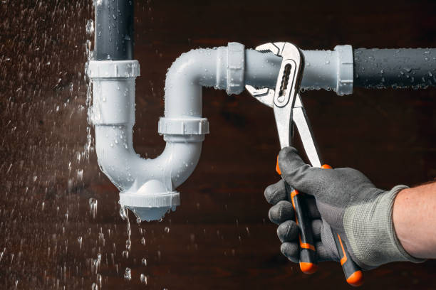 Professional Drain Cleaning technician working in Cropsey, IL